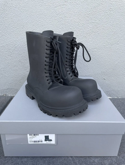 Pre-owned Balenciaga Steroid Boots Size 9 (eu42) Spring 2023 In Black