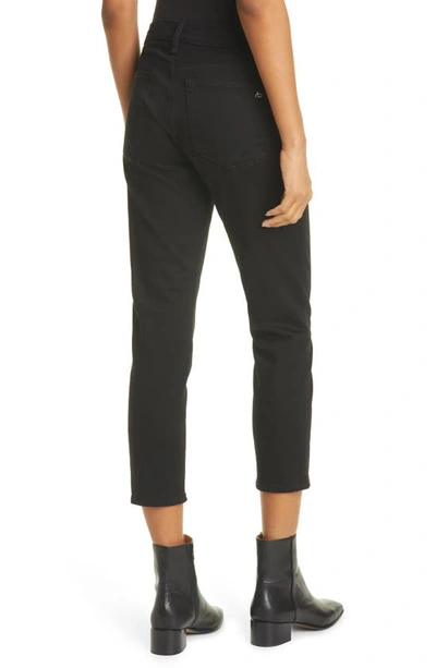 Rag & Bone Dre Low Rise Slim Boyfriend Jeans In Black