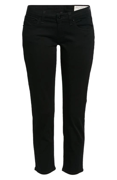 Rag & Bone Dre Low Rise Slim Boyfriend Jeans In Black