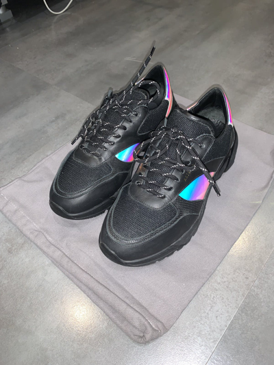Pre-owned Axel Arigato Ss19  Tech Runner In Black