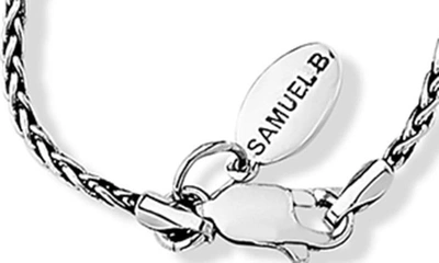 Samuel B. Wheat Chain Necklace In Silver