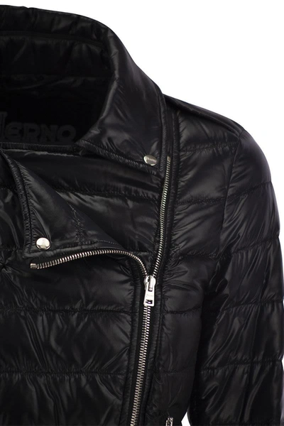 Shop Herno Ultralight Nylon Bomber Jacket In Black
