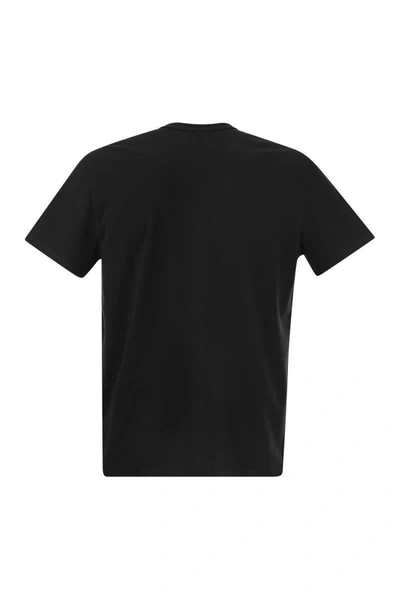 Shop Hogan Cotton Jersey T-shirt In Black
