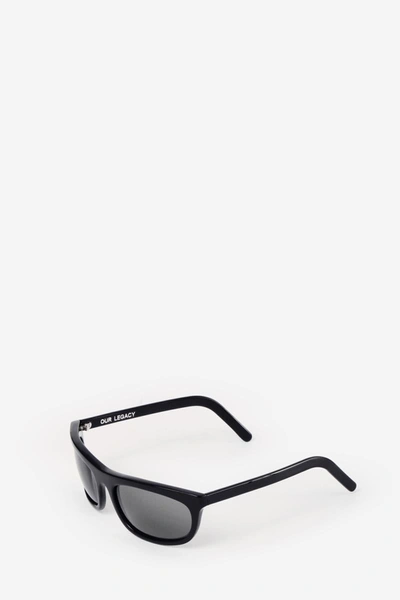 Our Legacy Black Shelter Sunglasses In Black