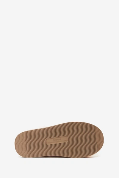 Suicoke Eco Fur Slippers Featuring Strap Detailing In Rose-pink