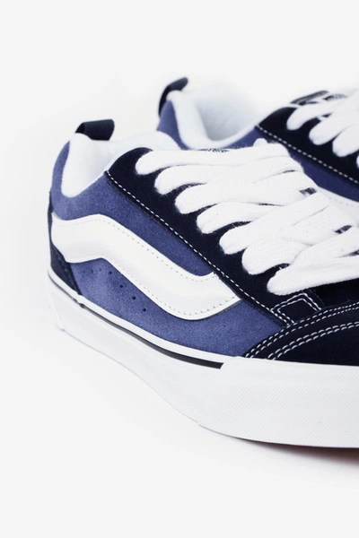 Shop Vans Knu Skool Sneakers In Blue Fabric