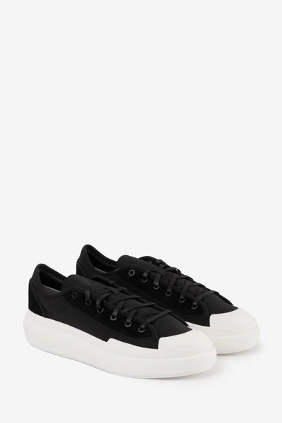 Shop Y-3 Ajatu Court Low Sneakers In Black Leather