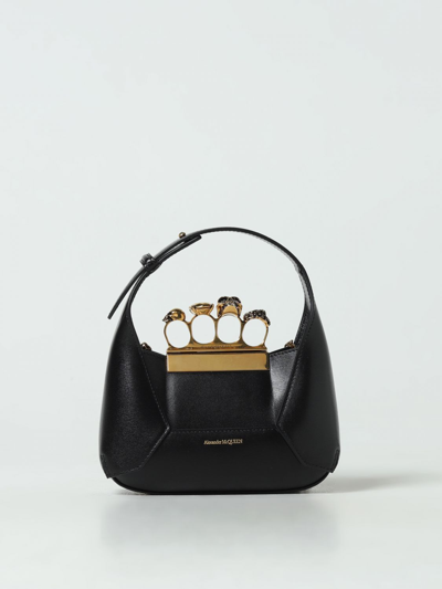 Shop Alexander Mcqueen Mini Bag  Woman Color Black