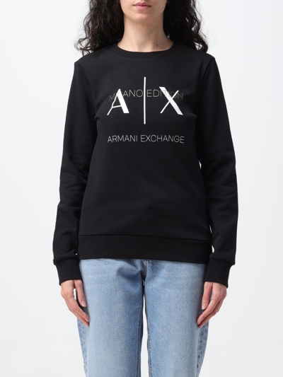 Shop Armani Exchange Sweatshirt  Woman Color Black