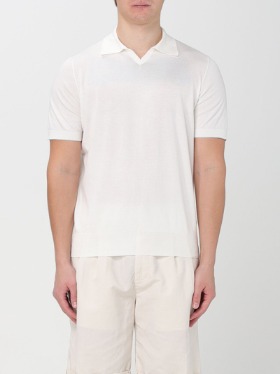 Shop Brunello Cucinelli Polo Shirt  Men Color White