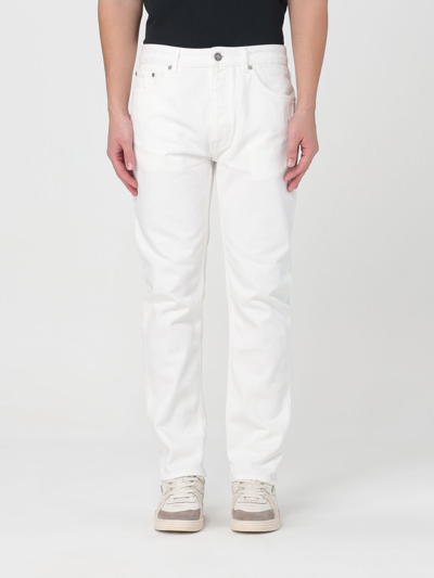 Shop Palm Angels Jeans  Men Color White