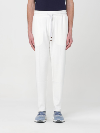 Shop Brunello Cucinelli Pants  Men Color White