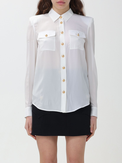 Shop Balmain Top  Woman Color White