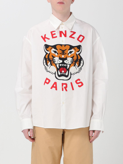 Shop Kenzo Shirt  Men Color White