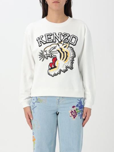 Shop Kenzo Sweatshirt  Woman Color White