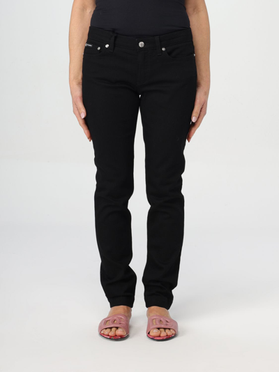 Shop Dolce & Gabbana Jeans  Woman Color Black