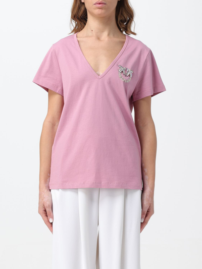 Shop Pinko T-shirt  Woman Color Pink