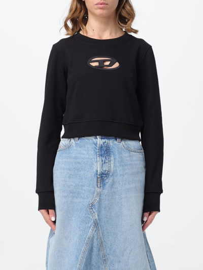 Shop Diesel Sweatshirt  Woman Color Black