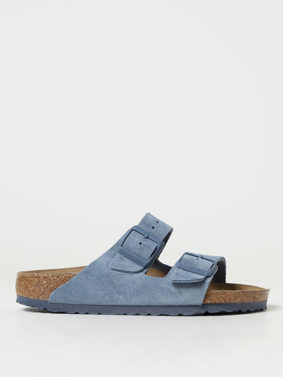 Shop Birkenstock Flat Sandals  Woman Color Blue