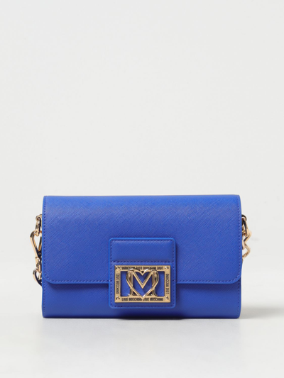 Shop Love Moschino Mini Bag  Woman Color Blue