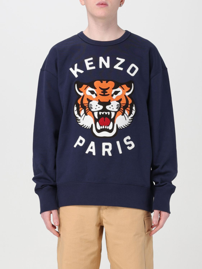 Shop Kenzo Sweatshirt  Men Color Blue
