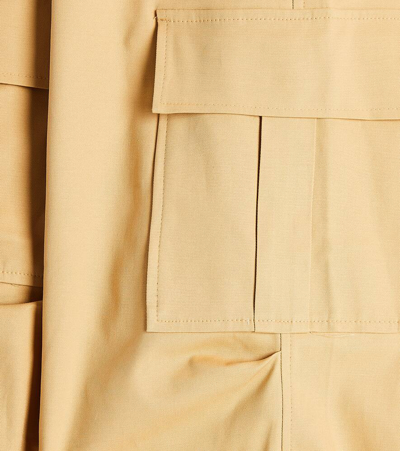 Paade Mode Oasis Cotton-blend Cargo Pants In Brown