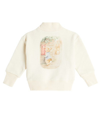 Shop Gucci Baby X Peter Rabbit Cotton Sweatshirt In Neutrals