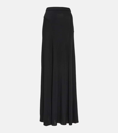 Shop Tom Ford High-rise Jersey Maxi Skirt In Black