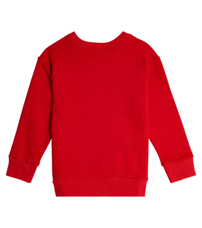 Shop Gucci Printed Cotton Jersey Sweatshirt In Red