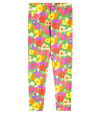 The Animals Observatory Alligator Printed Leggings In Multicoloured
