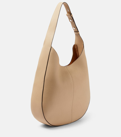 Shop Tod's Di Small Leather Shoulder Bag In Neutrals
