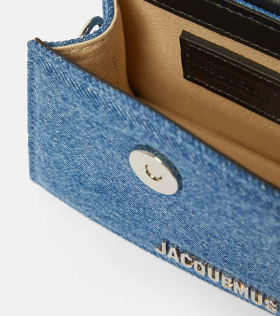 Shop Jacquemus Le Chiquito Mini Denim Tote Bag In Blue