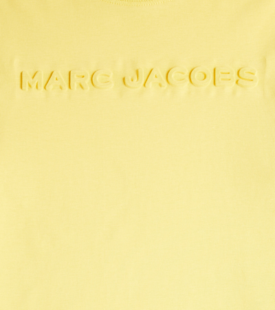 Shop Marc Jacobs Printed Cotton Jersey T-shirt In Yellow
