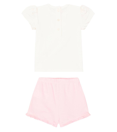 Polo Ralph Lauren Baby Set Aus T-shirt Und Shorts In Pink