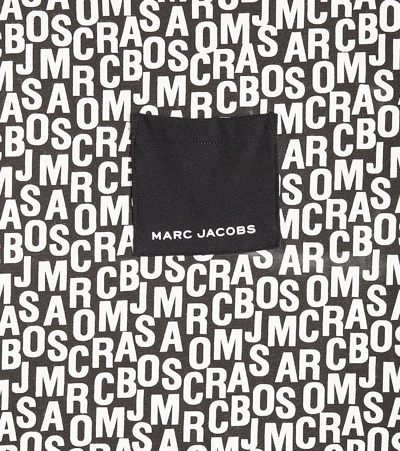 Shop Marc Jacobs Logo Cotton Jersey T-shirt In Black