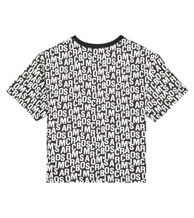 Shop Marc Jacobs Logo Cotton Jersey T-shirt In Black