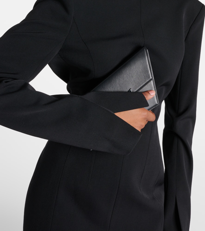 Shop Acne Studios Dadress High-neck Midi Dress In Black