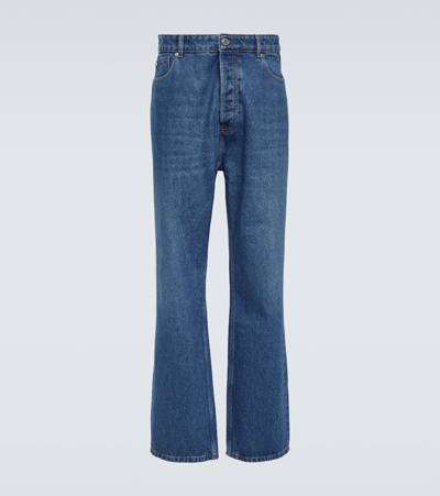 Shop Ami Alexandre Mattiussi Straight-leg Jeans In Blue