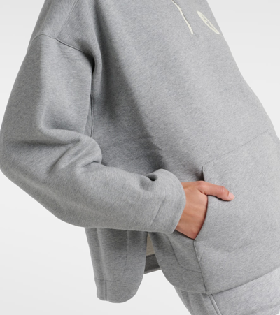 Shop Gucci Interlocking G Cotton Jersey Sweatshirt In Grey