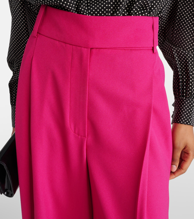 Alexandre Vauthier High-rise Wide-leg Pants In Pink