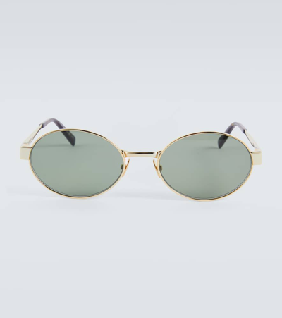 Shop Saint Laurent Round Sunglasses In Multicoloured