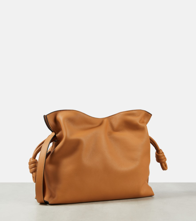 Loewe Flamenco Mini Clutch Bag In Napa Leather In Orange