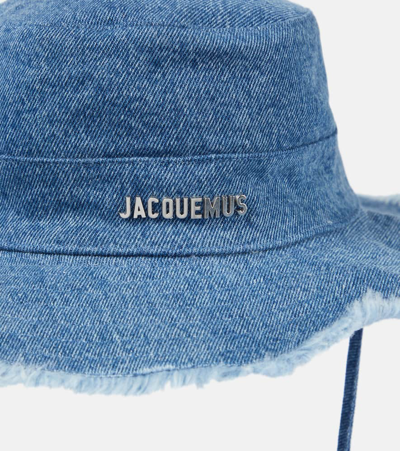 Shop Jacquemus Le Bob Artichaut Denim Hat In Blue