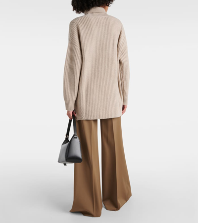 Shop Lisa Yang Therese Turtleneck Cashmere Sweater In Neutrals