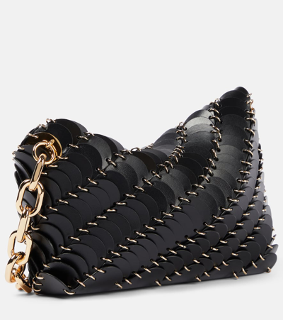 Shop Rabanne Small Leather Clutch Bag In Black