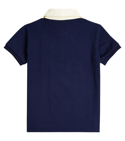 Shop Gucci Web Stripe Cotton Jersey Polo Shirt In Multicoloured