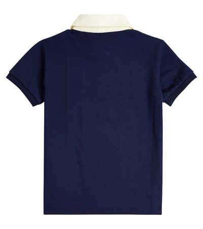 Gucci Web Stripe Cotton Jersey Polo Shirt In Multicoloured