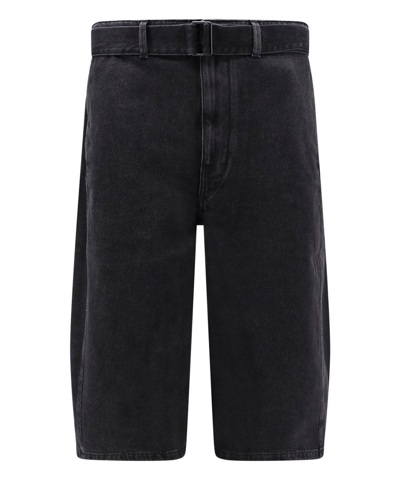 Shop Lemaire Twisted Shorts In Black