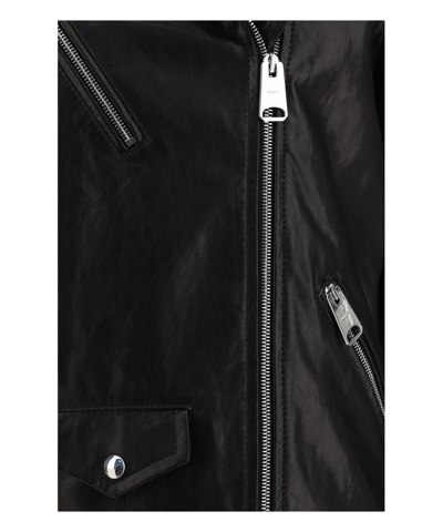 Shop Khaite Hanson Leather Jackets In Black