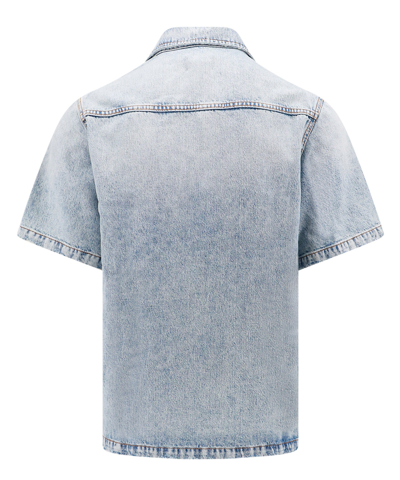 Shop Haikure Jerry Short Sleeve Shirt In Blue